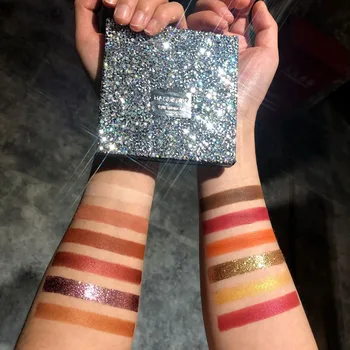 

DeDryDS Eyeshadow Cosmetics 12 Colors Pearly Matte Sequins Shadows Waterproof Eye Shadow Palette Glitter for Eyes Makeup