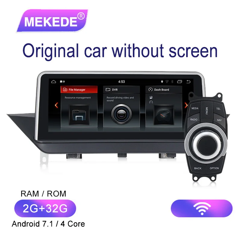 MEKEDE 10,2" HD экран Android 7,1 для BMW X1 E84 2009~ iDrive автомобильный стерео аудио плеер gps навигация Мультимедиа(без CD DVD - Цвет: without screen