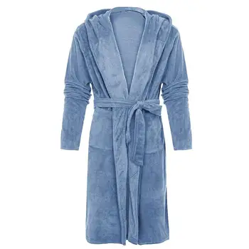 

Women Bathrobe Thermal Flannel Pajamas Long Bath Robe Sexy Fur Nightdress Warm Kimono Dressing Gown Home Clothes