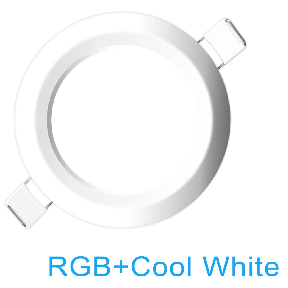 RGB CW Тип круглый светильник Встраиваемая лампа 7 Вт RGB+ белый точечный свет 220 в 230 в 240 В Диммируемый Светильник для спальни кухни - Испускаемый цвет: RGB CW