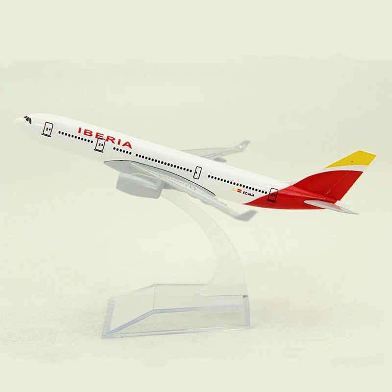 16 см 1:400 Масштаб Самолеты Аэробус A330 Испания Iberia авиакомпания модель самолета сплав литья под давлением детский подарок коллекционное украшение