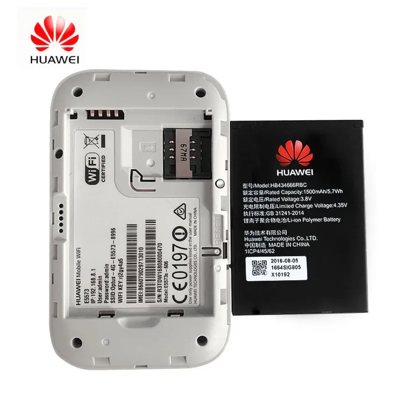 Разблокированный huawei E5573 E5573s-606 4G Lte беспроводной Wi-Fi маршрутизатор Карманный мобильный Точка доступа плюс 2 шт антенны 150 Мбит/с высокая скорость