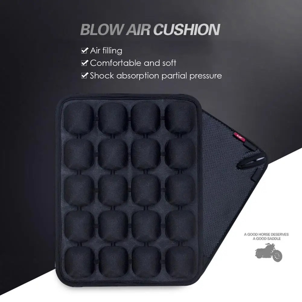 Motorcycle Air Pad Airbag Cushion Back Cushion 3D Relaxation Decompression Massage Seat Cushion Shockproof Pads
