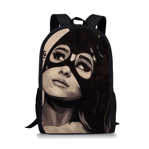 Thikin Ariana Grande Студенческая школьная сумка для девочек подростков рюкзак дорожная сумка для шоппинга сумка на плечо Женская Mochila - Цвет: CDZHL721C