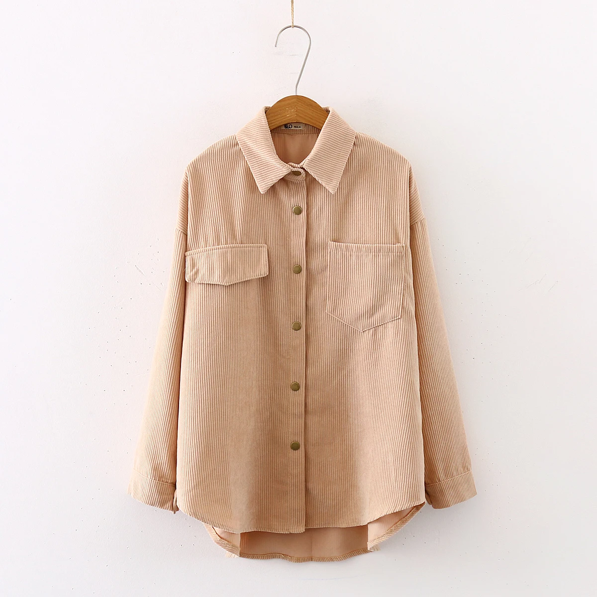 Nowych kobiet jednolita, sztruksowa rękaw w kształcie skrzydła nietoperza bluzka Vintage skręcić w dół kołnierz luźny Top zapinana różowa koszula Feminina Blusa T9D609T 2 Nowych kobiet jednolita, sztruksowa rękaw w kształcie skrzydła nietoperza bluzka Vintage skręcić w dół kołnierz luźny Top zapinana różowa koszula Feminina Blusa T9D609T 2