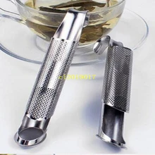 Ситечко для заварки чая из нержавеющей стали с сенсорным держателем, инструмент для заварки чайной ложки, палочки для фильтра, кухонные аксессуары