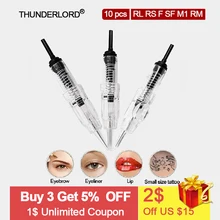 Tattoo Needles 1rl 3rl 5rl 7rl 9rl mix set rs sf MG Tattoo Cartridges Needles tatto permanent make up needles agulha easy click