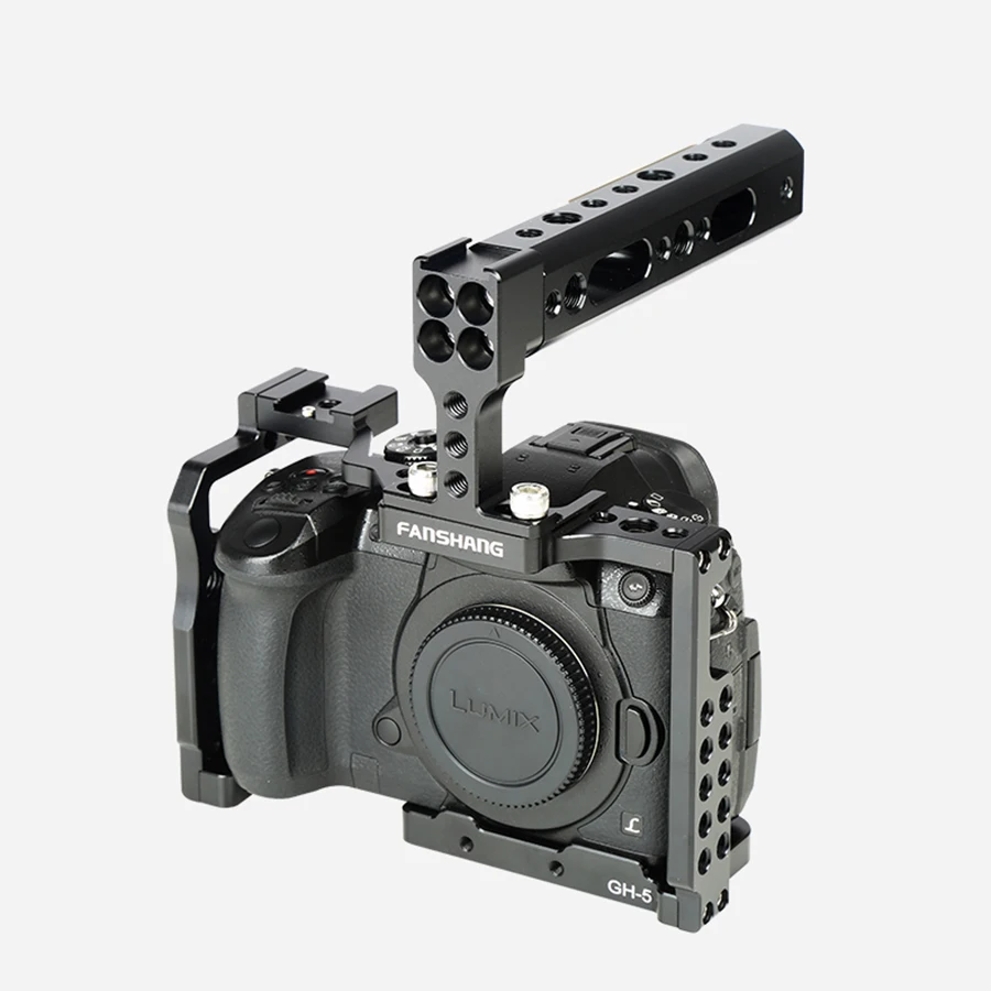 Viltrox камера клетка для Panasonic GH5 GH5S камера защитный чехол с 1/4 ''3/8'' винт Следуйте Фокус ручка сцепление клетка комплект