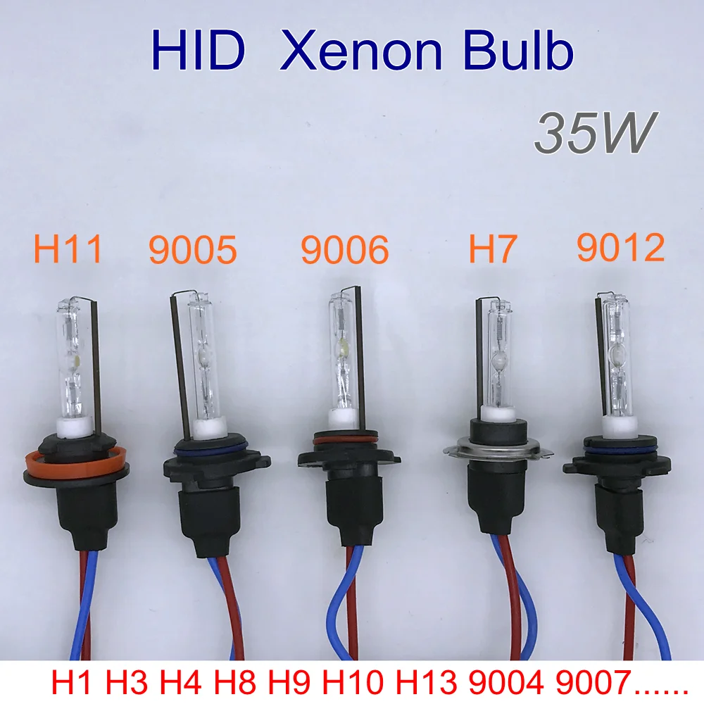 Автомобильный ксеноновый головной светильник лампа 35 Вт HID 4300K H7 H11 6000K 9012 9005 9006 8000K