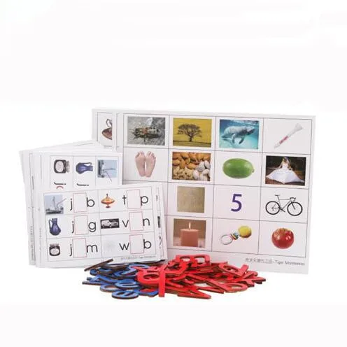 

Tiger Every Day Montessori English Matching Card China Mobile Lettered Word Spelling Real Object Matching Cognitive Card