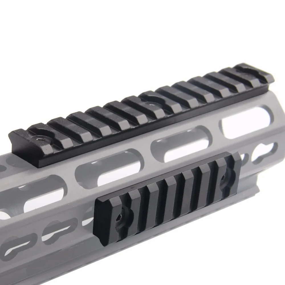 7 Слот " Picatinny Rail Weaver Keymod Rail Handguard раздел Тактическая Винтовка Airsoft Прицел Крепление Пистолет Аксессуары для охоты