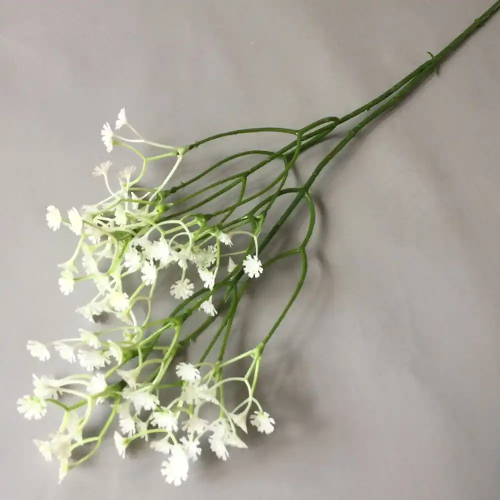 3 bunch artificial babysbreath gypsophila flower wh