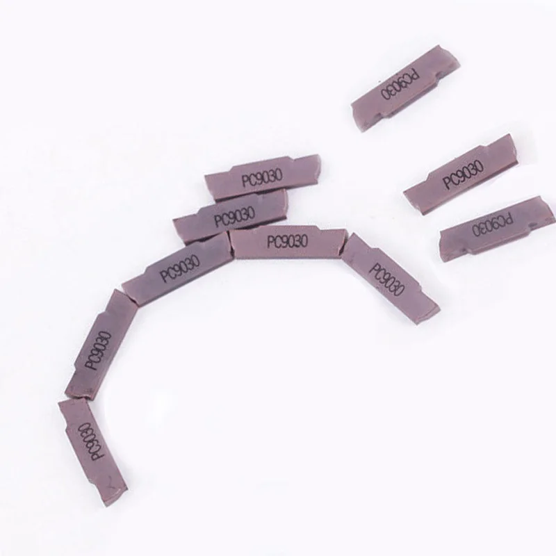 

10x MGMN300-M PC9030 3 Mm Carbide Insert For MGEHR/MGIVR Grooving Cut-off Tools