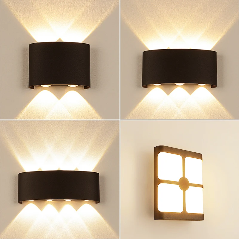Nordic Wall Lamp Waterproof Led Wall Sconce Lamp Interior Wall Light Fixture 220V 110V Outdoor Lighting For Bathroom Home Decor