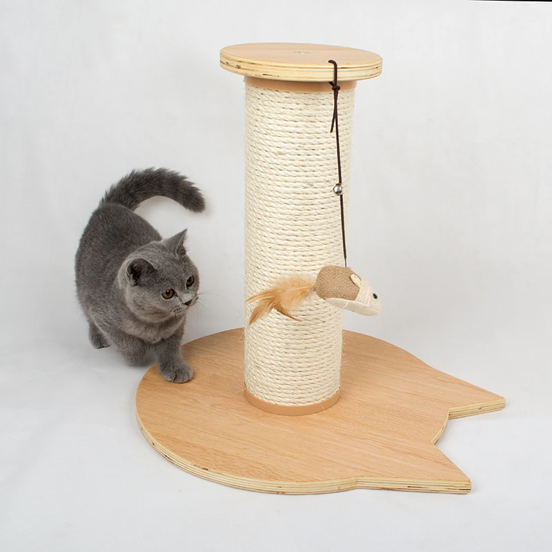 Кошка альпинистская рамка кошка игрушка-Катушка сизаль захватывающая колонна многослойная твердая древесина кошка дерево жевательная игрушка