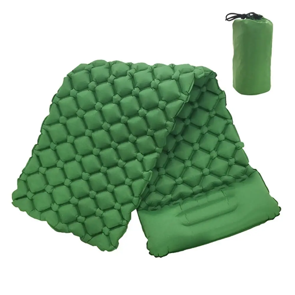 HiMISS Outdoor Inflatable Mat TPU with Pillow Bed for Camping Beach Sleeping Outdoor Camping Picnic