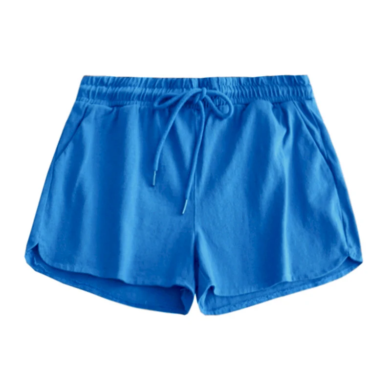 

Lady Large Size Hot Summer Shorts Lace Up Pants Graceful Short Pants Women Fitness Shorts Drawstring Waist