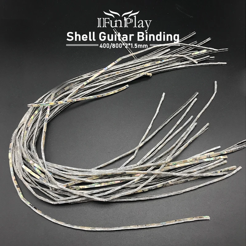 10pcs Abalone Shell Guitar Binding Inlay White Pearl Body Project Purfling Strip for Guitar