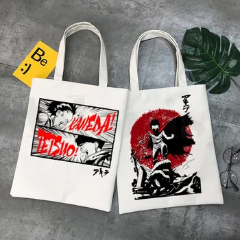 

Akira Shotaro Kaneda Biker The Capsule Japan Anime Graphic Cartoon Print Shopping Bags Girls Fashion Casual Pacakge Hand Bag