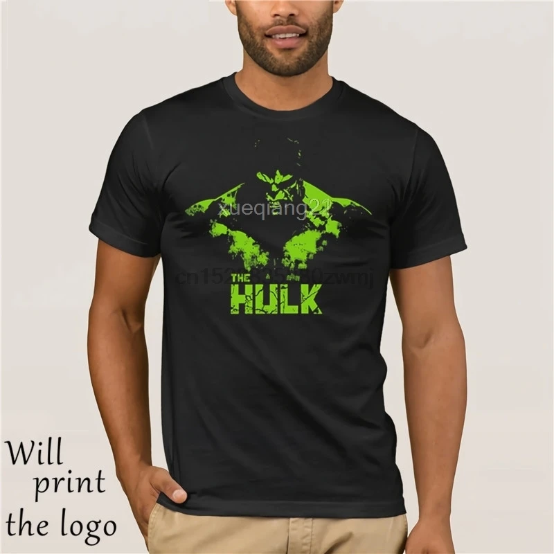 Libero di Stile Estate HULK T Camicia Degli Uomini Del Fumetto 100% Cotone T-Shirt Uomo Superhero Stampa Tshirt Hulk |