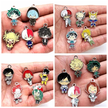 

New 500 pcs Anime My Hero Academia Boku no Hero Mixed Charm Pendants DIY Jewelry Making