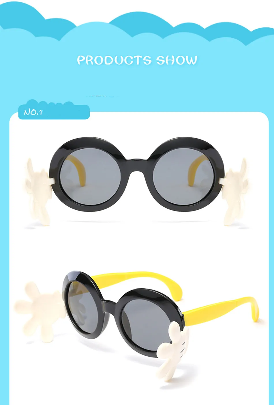 Новинка Детские поляризованные солнцезащитные очки чехол с откидной крышкой для мальчиков и девочек солнцезащитные очки силиконовые защитные очки подарок для детей Детские UV400 очки
