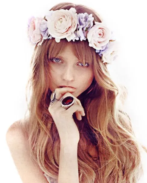 Европа и Америка стиль Мода богемный цветок лента для волос невесты фотосессии головной убор Приморский путешествия гирлянда