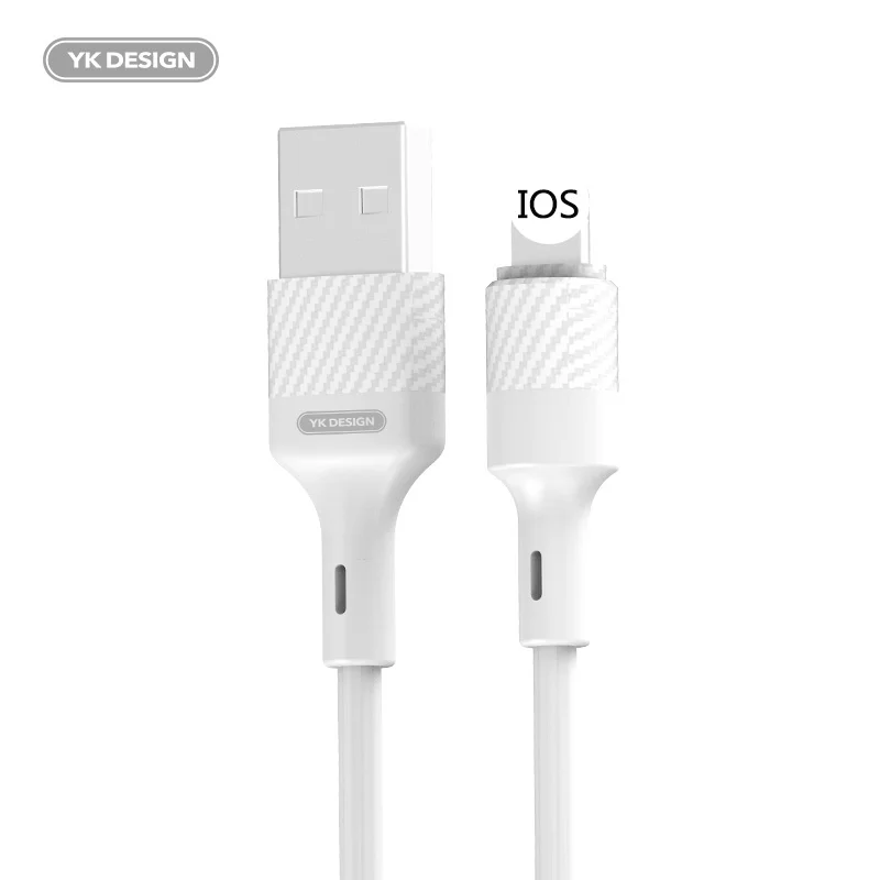 YK DESIGN S16 кабель для передачи данных для iphone 6 6s 7 7p 8 8p x xs xr 11 2.4A высокотоковая Высококачественная линия передачи данных