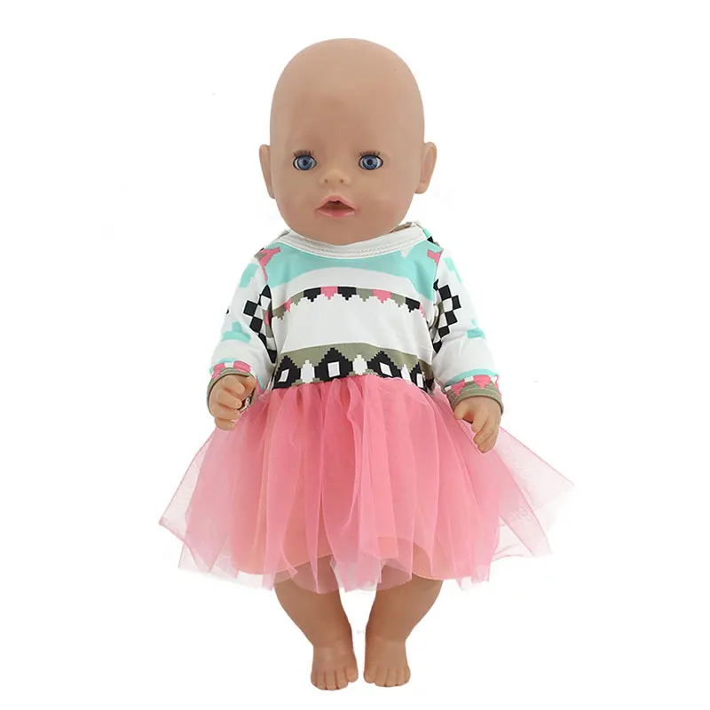 Новое модное платье для 17 дюймов Reborn Baby Doll 43 см для ухода за ребенком для мам Одежда