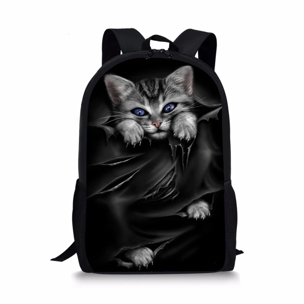 Children's Backpack Cartoon Gothic Cats 