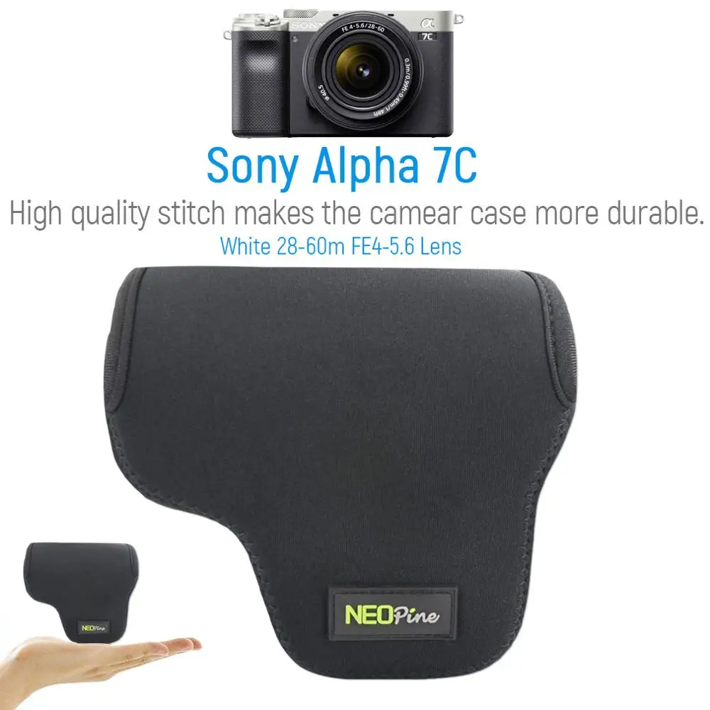 for 35mm F2.8 for Sony Camera Lens Genuine Lamskin Leather Case Pouch Cover Bag