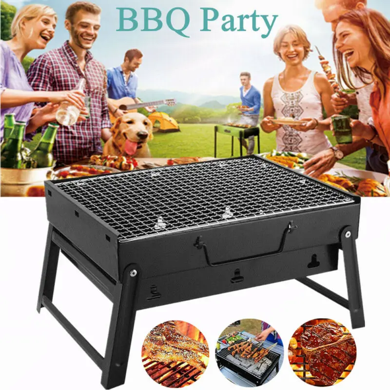 Mini Portable Barbecue BBQ Grill Stove Compact Charcoal Outdoor Camping Cooker 