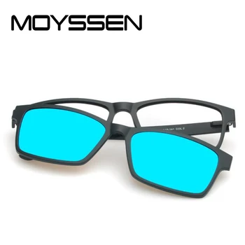 

High End Quality Women Men Set Mirror Ultem Tungsten Steel Optical Myopia Glasses Frame with Magnet Polarized Sunglasses Clip