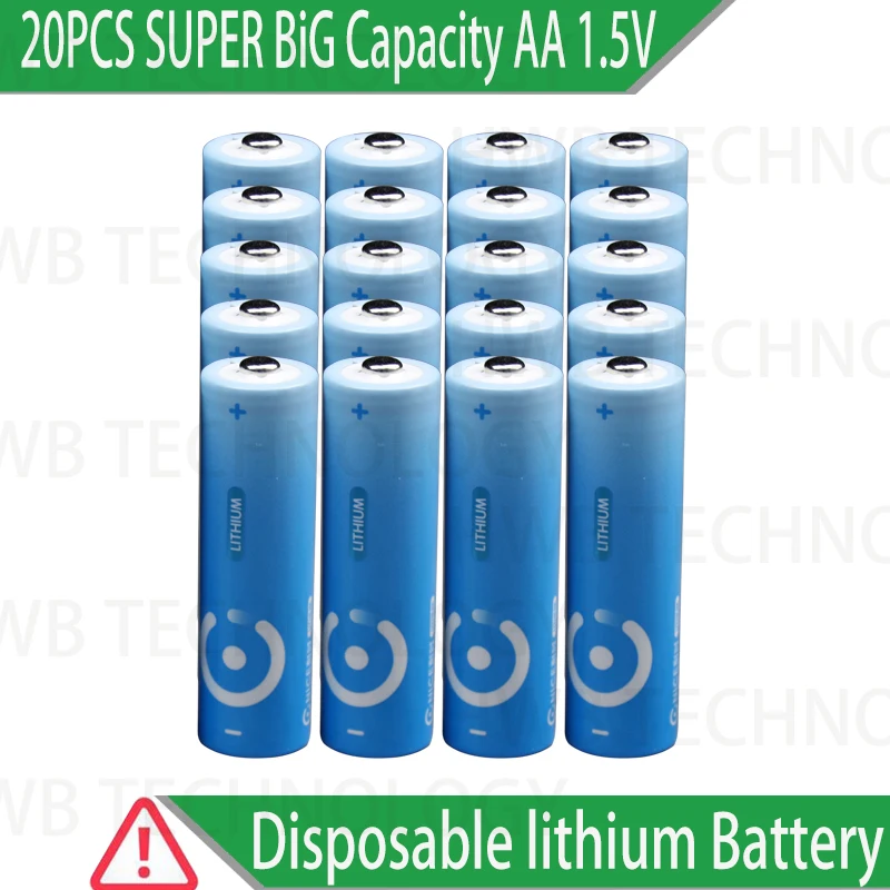 

20PCS/lot Brand New SUPER Big Capacity AA 1.5V lithium iron batteries.High power Long shelf life digital Camera, radio battery