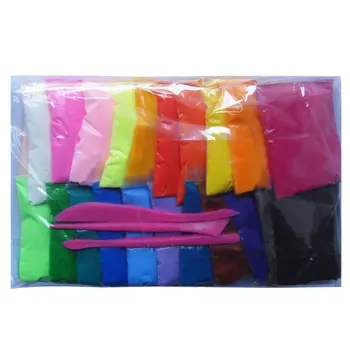 

24 Colors Super Light Clay Air Drying Soft Polymer Modeling Clay With Tool Children Educational DIY Plasticine Slime Toys