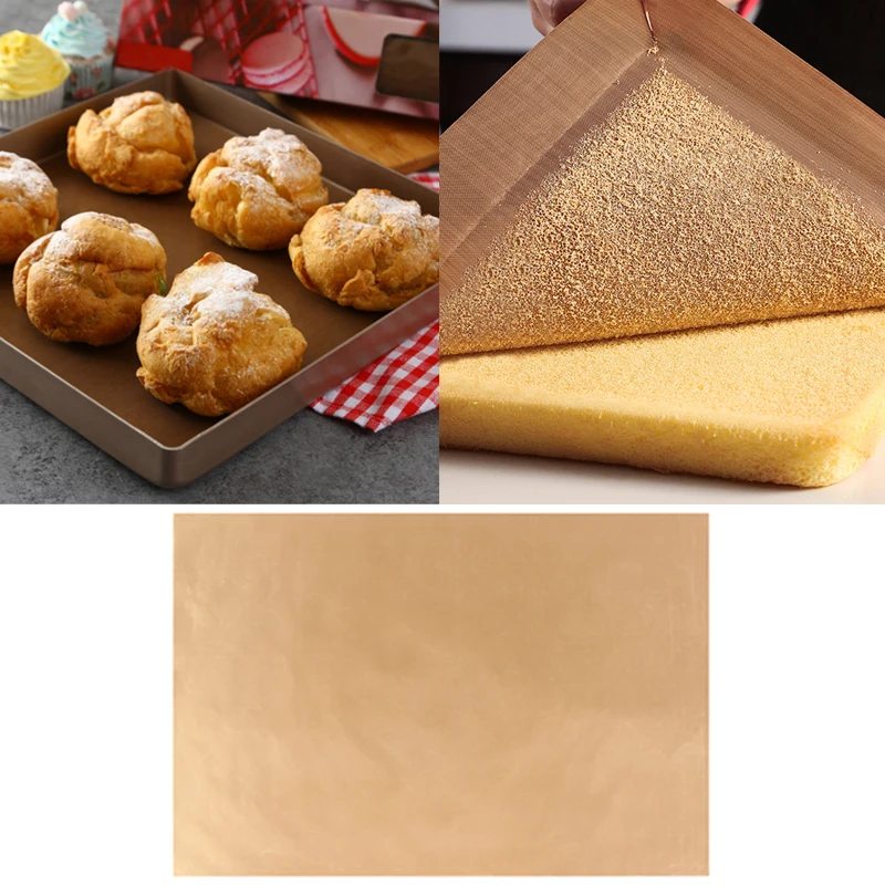 

Baking Paper Reusable Non Stick Baking Mat High Temperature Resistant Sheet BBQ Oilpaper Pastry Pad Kitchen Bake Supply