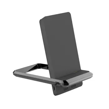 

Stand N Charge QI Alloy Folding Mobile Phone Holder With 5000 mAh Function Phone Holder Wireless Charging Stand