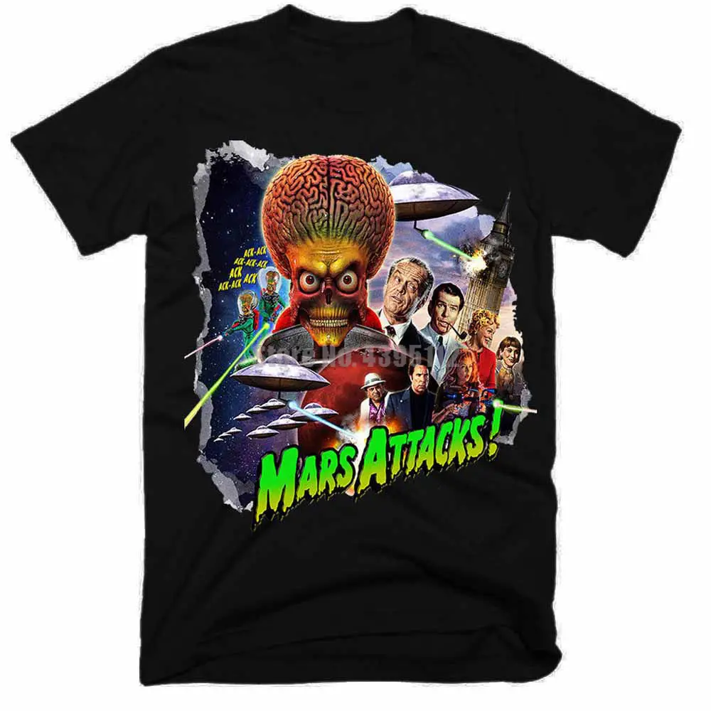 

Mars Attacks Movie Man Horror T Shirts Rock Tshirts Runes T-Shirts Satanism Shirt Man 2020 Mrwfhe