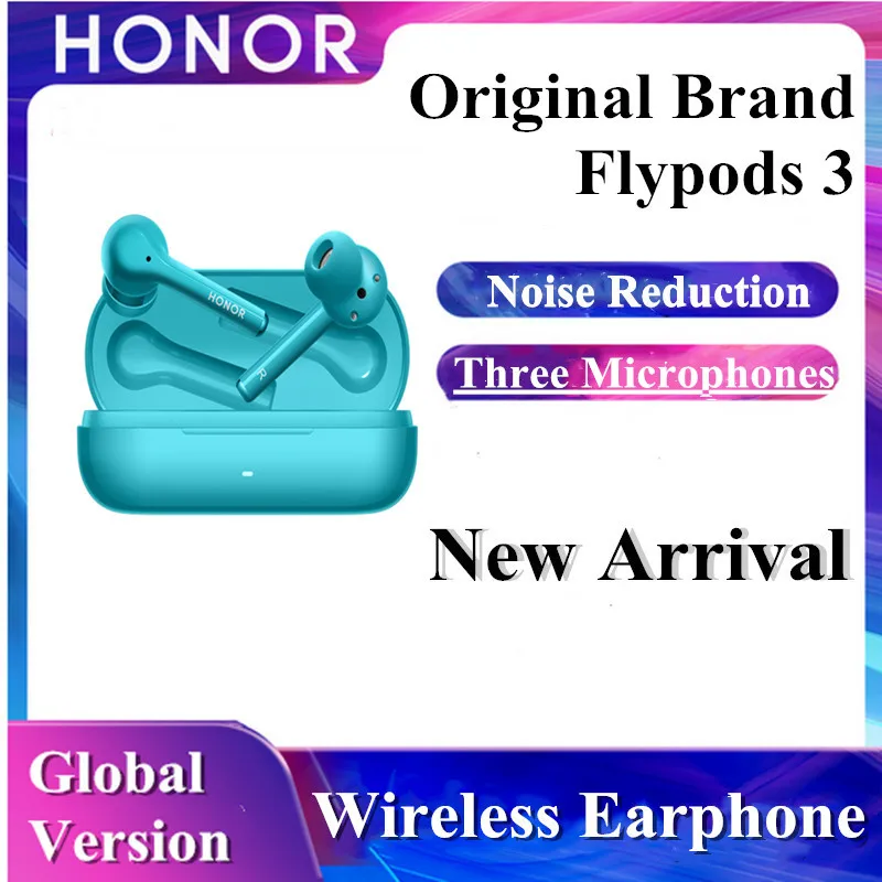 TWS наушники Huawei Honor Flypods 3 с шумоподавлением и поддержкой Bluetooth 5 0|Наушники