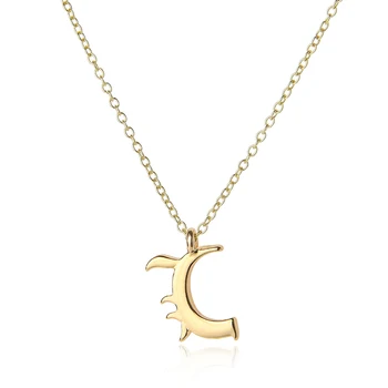 

5 Charm USA alphabet name Initial Letter C monogram America 26 English word Letter Family name sign pendant Necklace jewelry