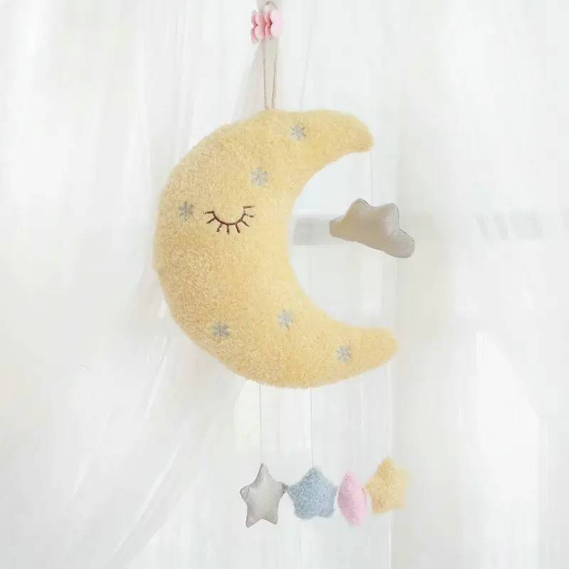 35 см Kawaii Cloud& Moon мягкая плюшевая подушка мягкая подушка Lovey в виде улыбающегося облака плюшевые игрушки для детей Детская комната украшения