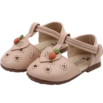 

Toddler Girls Casual PU Leather Shoes Kids Baby Girl Cute Shoes 1-6 Years Old 2020 New Heart Lovely Hollow Out Shoes