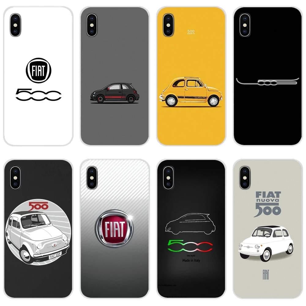 Famous Italian national Fiat 500 Silicone Phone Cases Covers For Samsung Galaxy S2 S3 S4 S5 Mini S6 S7 Edge S8 S9 S10E Lite Plus | Мобильные