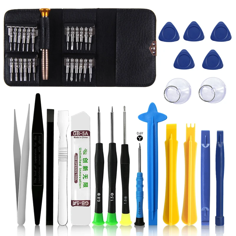 

46 in 1 Cell Phones Opening Pry Mobile Phone Repair Tool Kit Screwdriver Set For Iphone Samsung Xiaomi Accessory