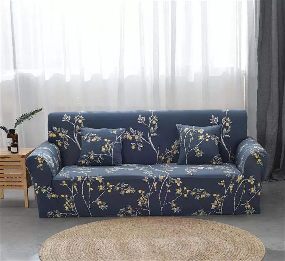 Эластичный чехол на диван, набор хлопковых универсальных диванов для гостиной, домашние животные, кресло угловой диван, угловой диван-шезлонг Longue - Цвет: style9