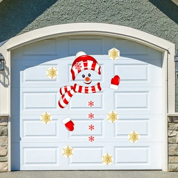 

Christmas Garage Wall Stickers Funny Sticker in Children's Room Christmas Refrigerator Stickers VJ-Drop