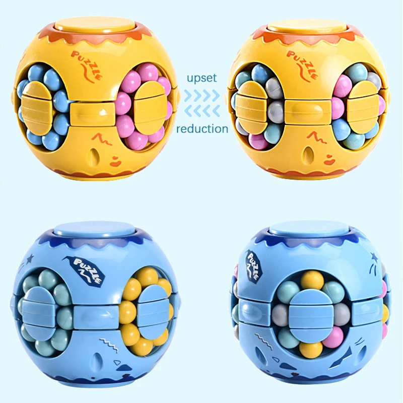 Rotierenden Magische Bohnen Cube Fingertip Ball Puzzle Gyroskop Spielzeug