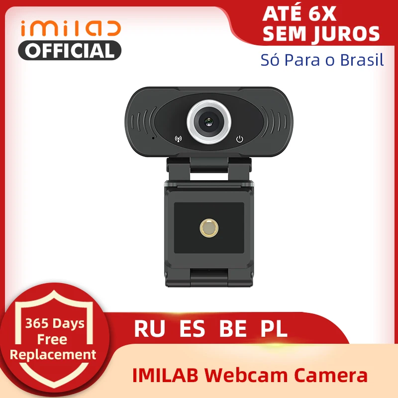 1080P Webcam With Microphone IMILAB 2MP HD USB Play And Plug Desktop Laptop Smart Tv For Streaming Video Calling Confere | Безопасность