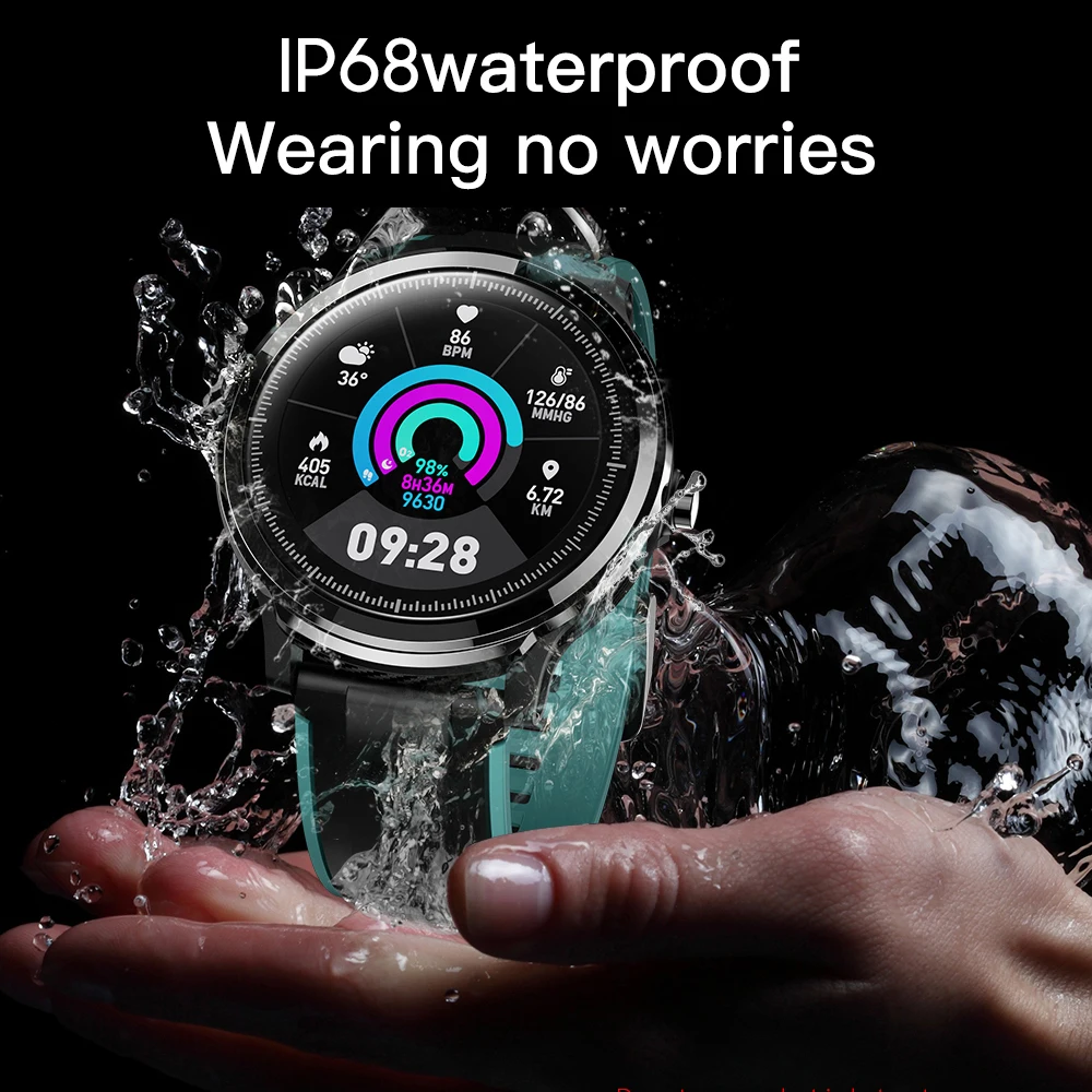 Torntisc полный сенсорный 240*240 ips экран Смарт часы для мужчин IP68 металлический чехол дисплей погоды 300 мАч Смарт часы для Android IOS