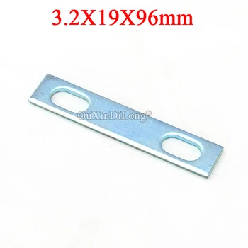 

BRAND NEW 50PCS Metal Straight Flat Corner Braces Furniture Connecting Fittings Frame Board Support Bracket Hardware 3.2X19X96mm